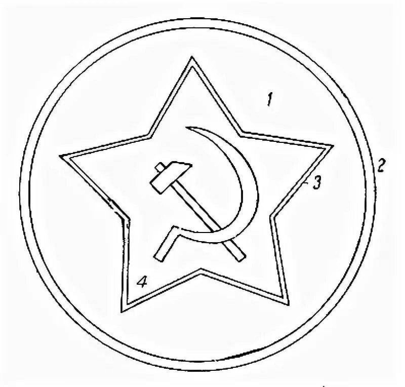 Звезда серп и молот СССР флаг