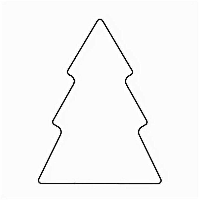 Елочка трафарет