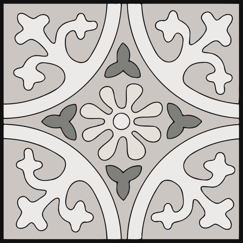 Трафарет плитка азулежу