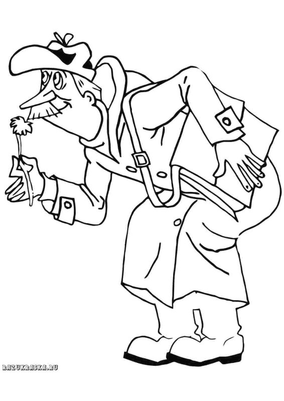 Раскраска Простоквашин