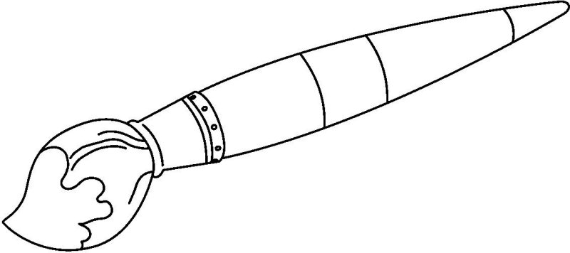 Кисточка раскраска