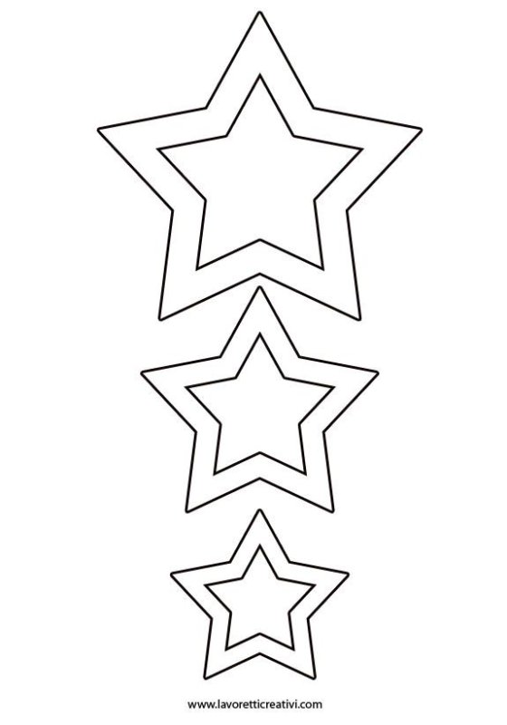 Трафарет Звёздочки