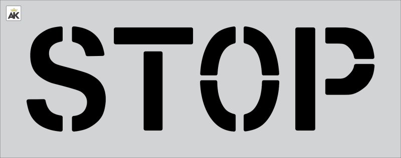 Знак стоп трафарет