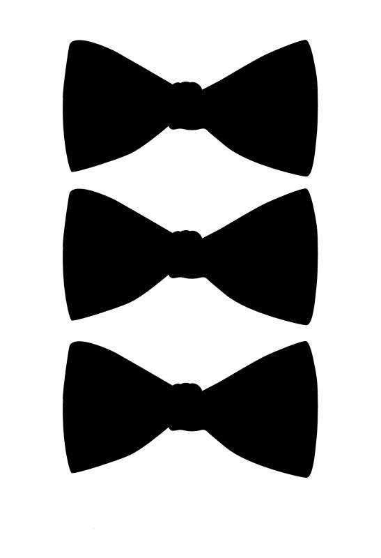 Бабочка мужская трафарет