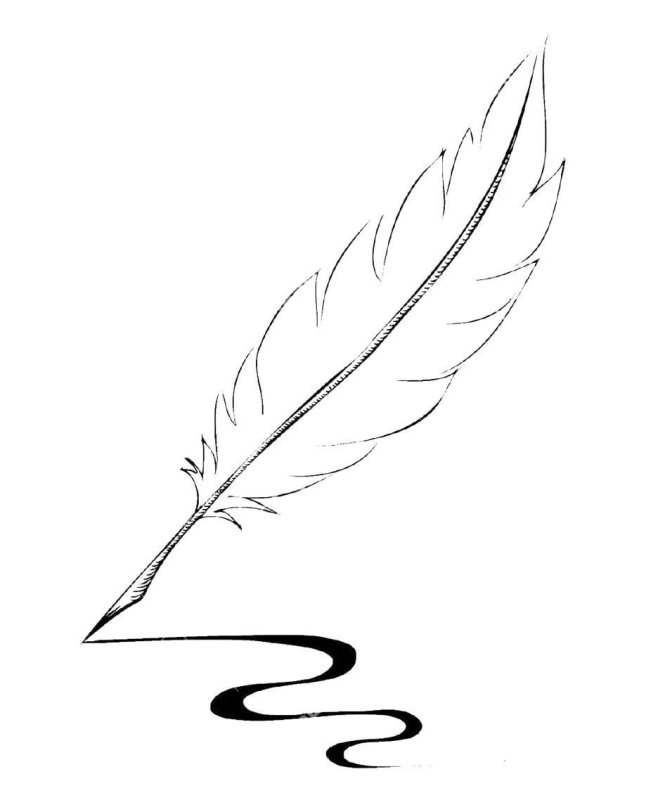 Перо трафарет