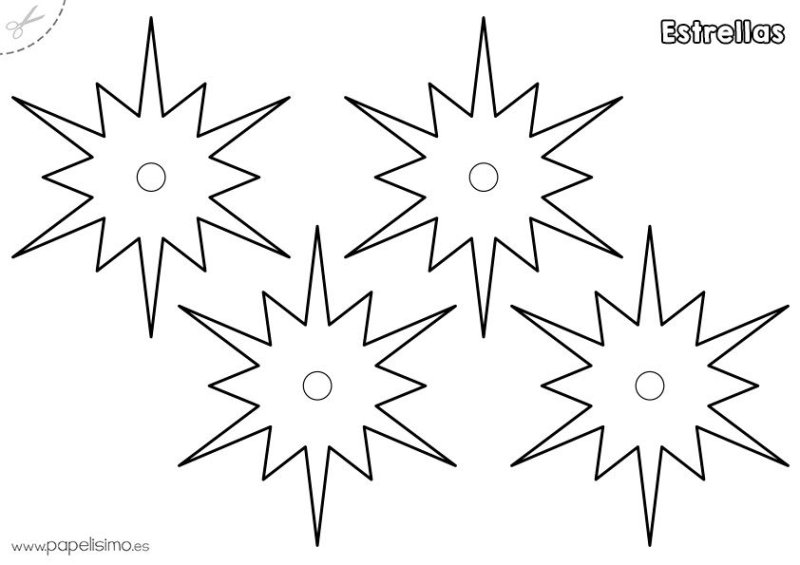 Новогодние звездочки на окна