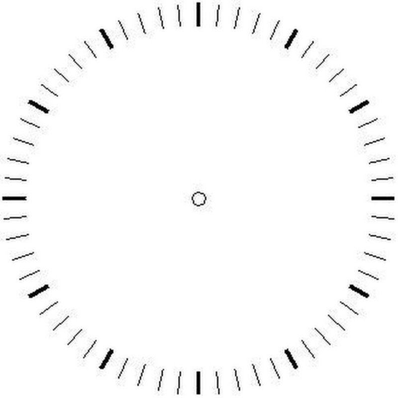 Разметка циферблата для часов