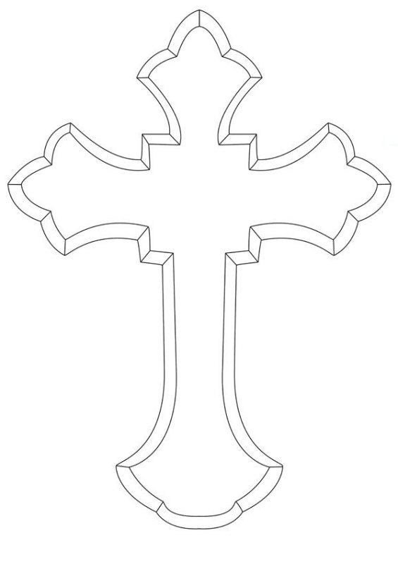 Трафарет православного Креста для коливо