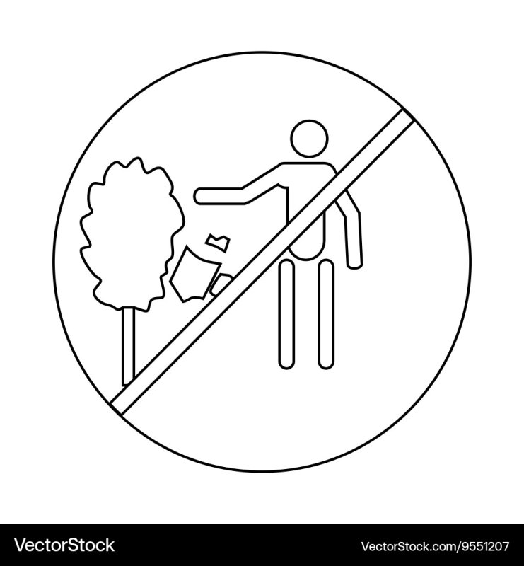 Экологические знаки для раскрашивания детям