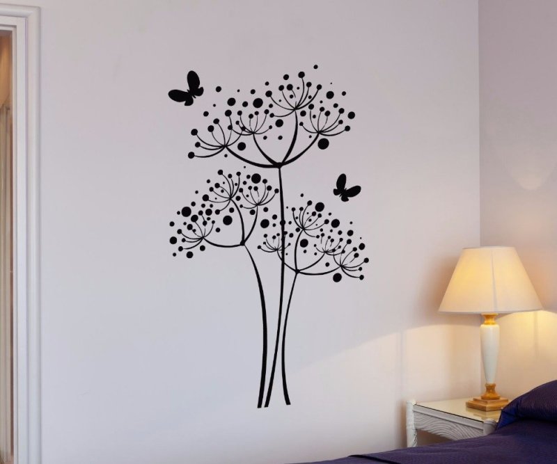 Трафареты для спальни на стену