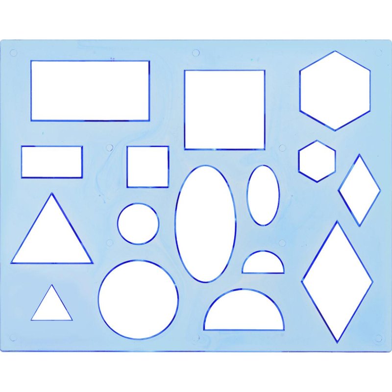 Трафарет Луч "геометрические фигуры №1", 12с 836-08