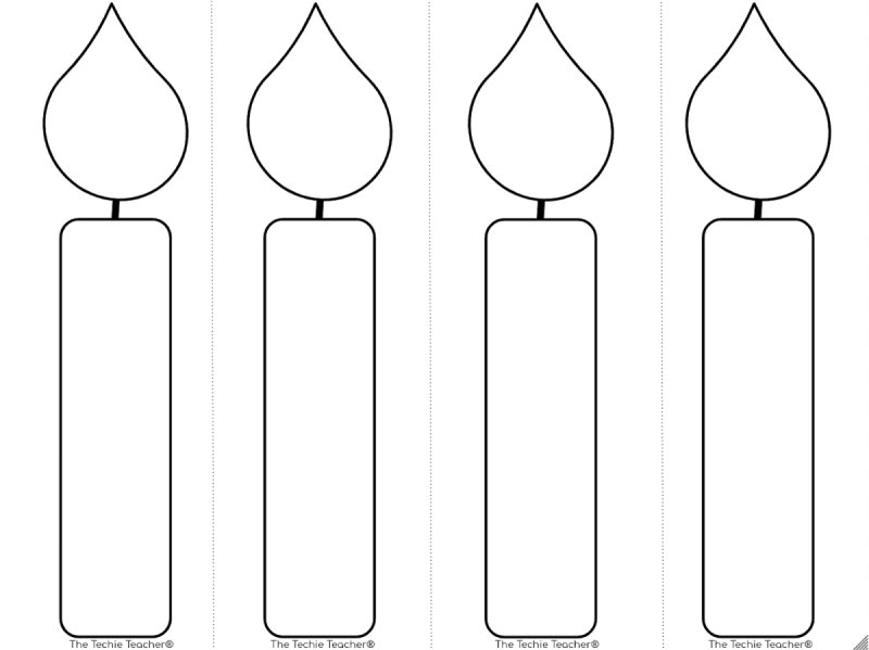 Свечка раскраска