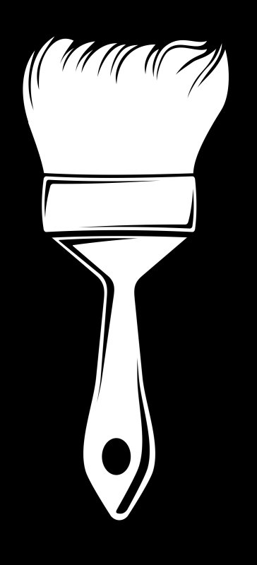 Кисточка раскраска для детей