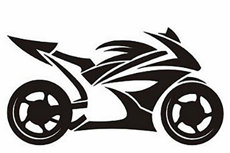 Трафарет мотоцикла