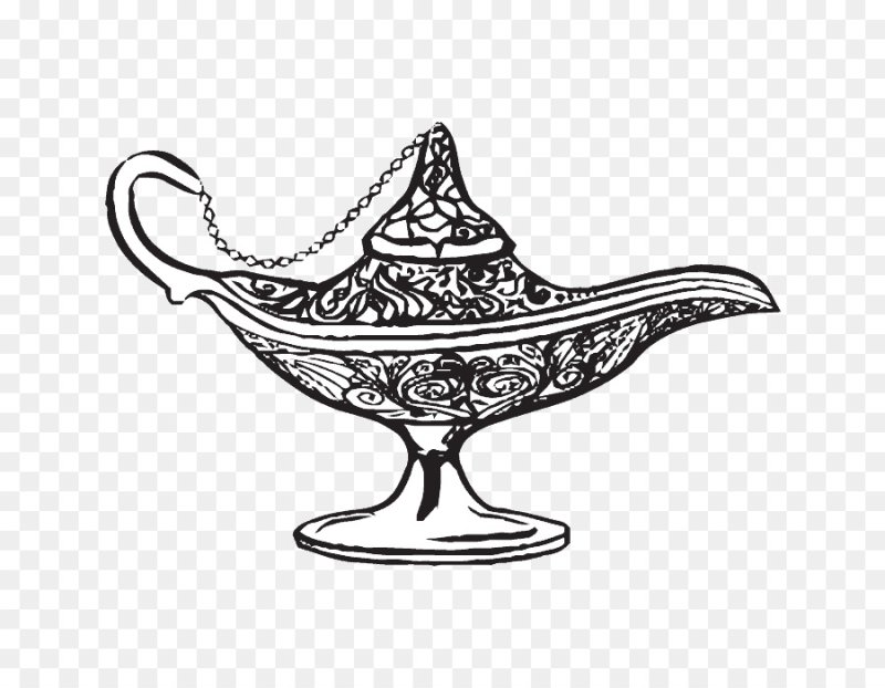 Лампа Джина с узором