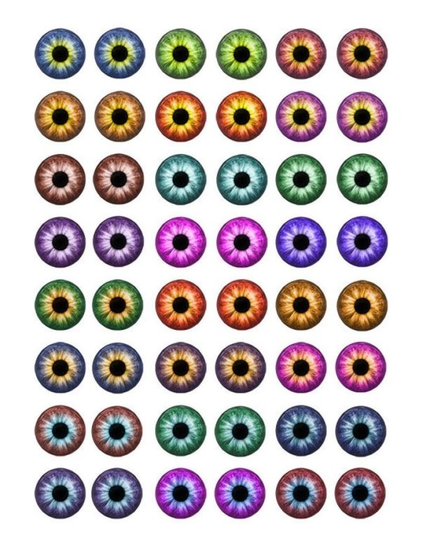 Радужка глаз для кукол