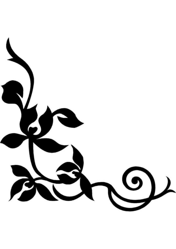 Растительный орнамент угловой