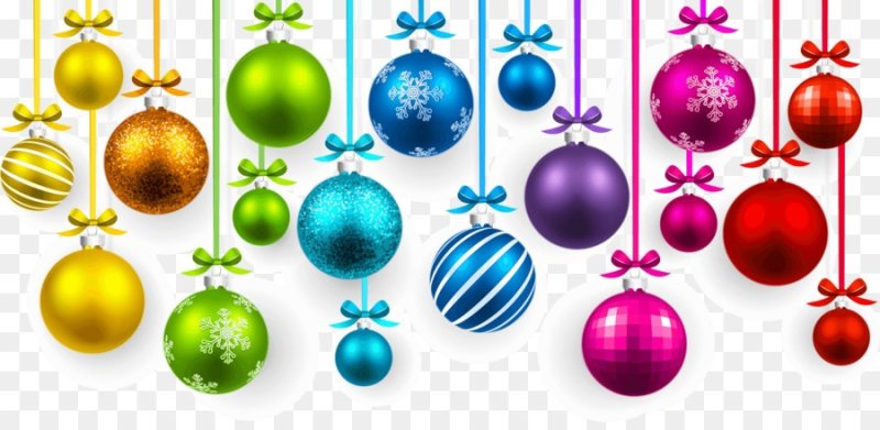 Елочные шары цветные