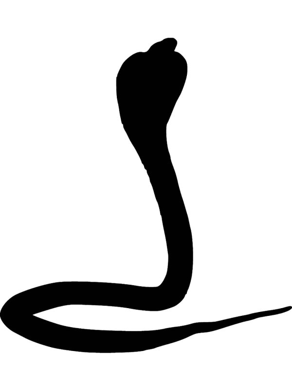 Трафарет змеи для вырезания