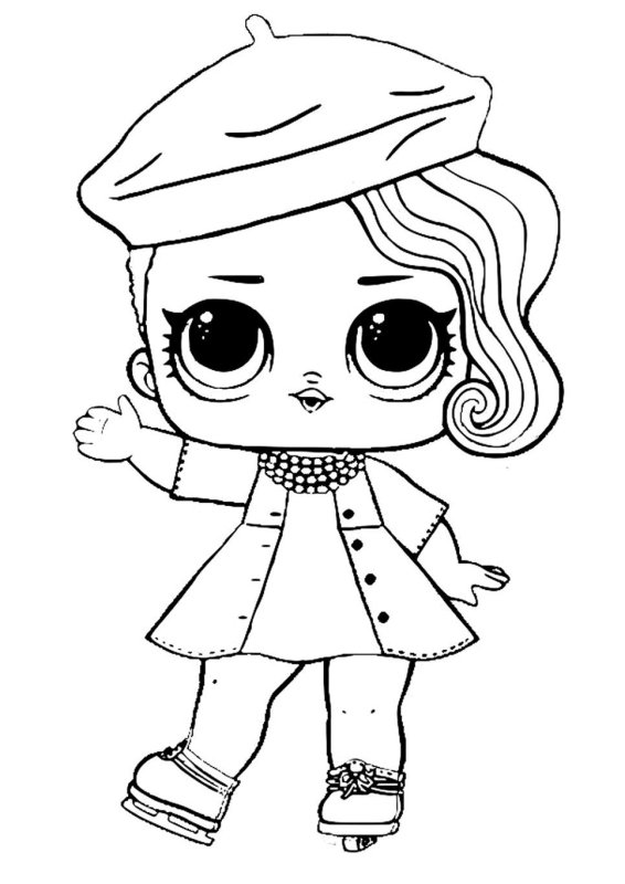 Раскраски кукол ЛОЛ (lol)
