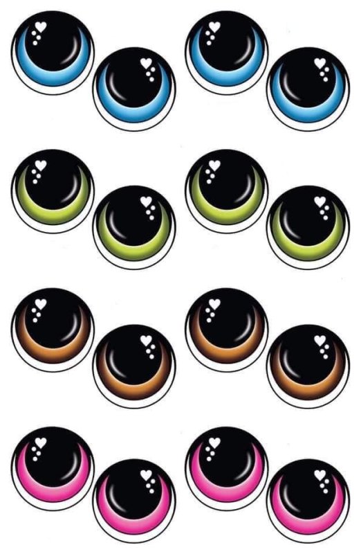 Круглые глазки для поделок