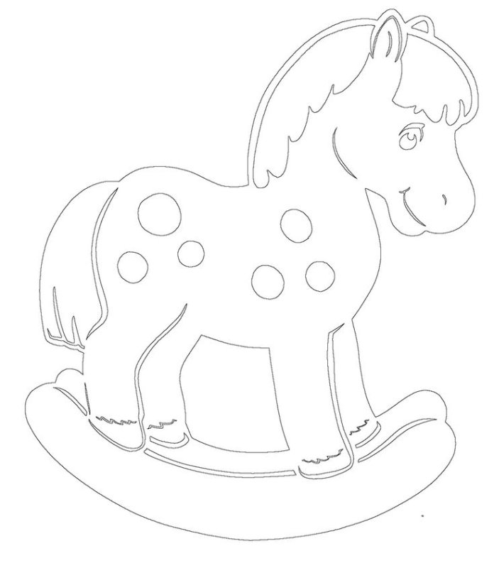 Трафареты игрушек для детей