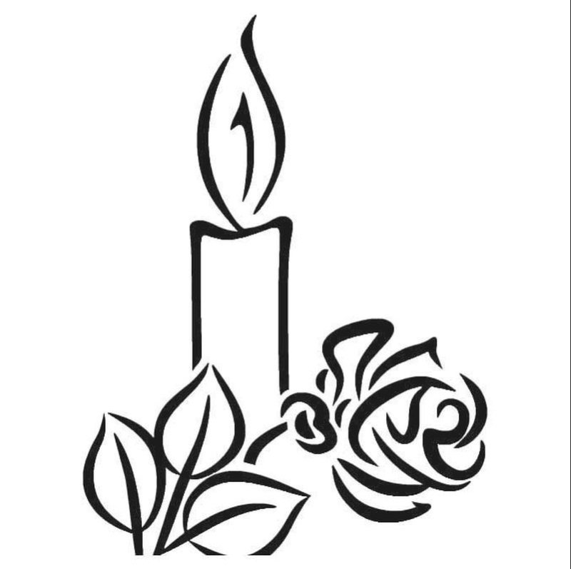 Свеча памяти раскраска для детей