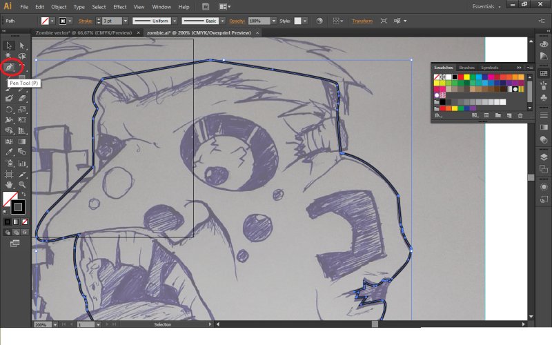 Adobe Illustrator works