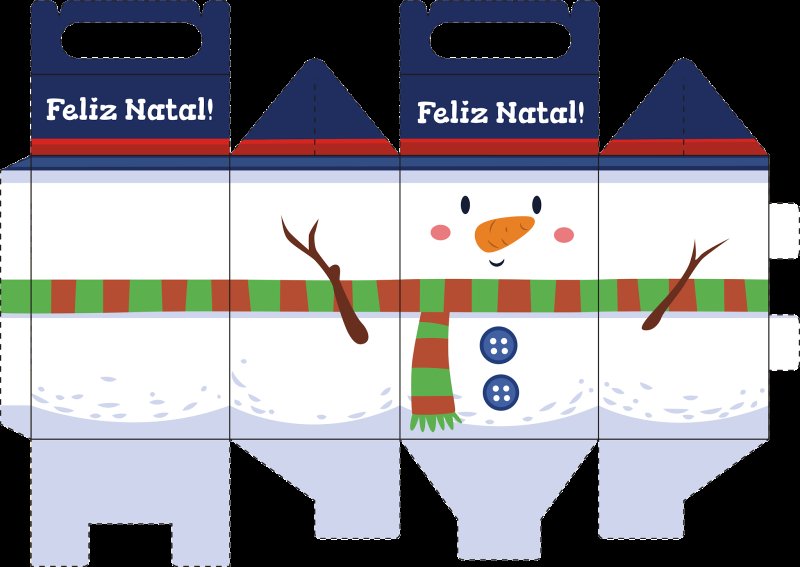 Развёртка коробочки для подарка