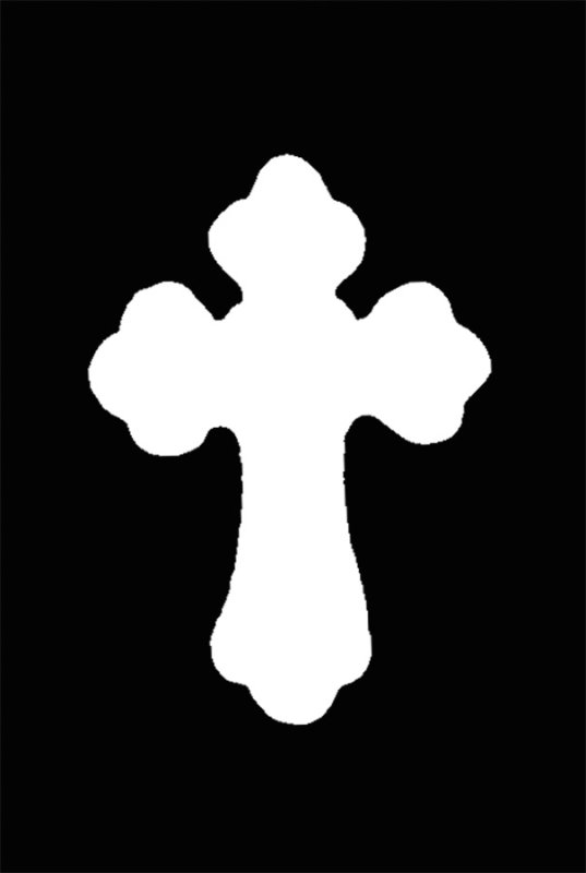 Крест трафарет