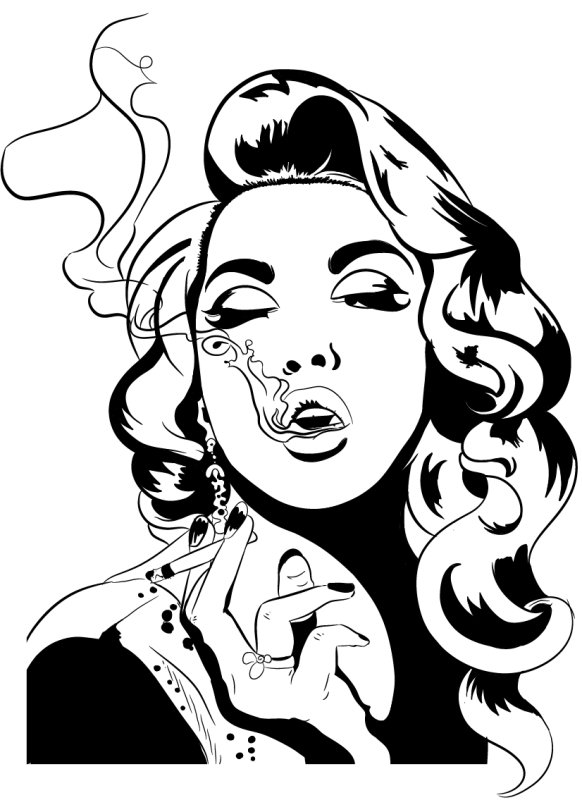 Поп арт черно белый