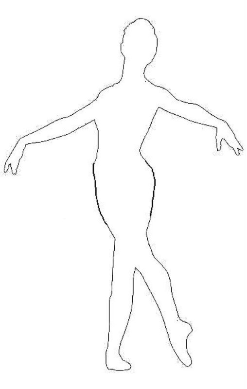 Балерина шаблон