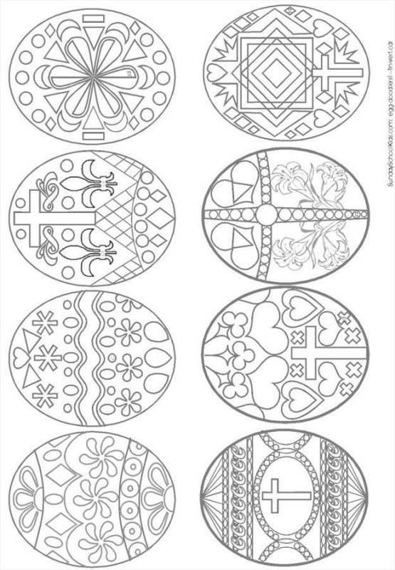 Схемы росписи пасхальных яиц