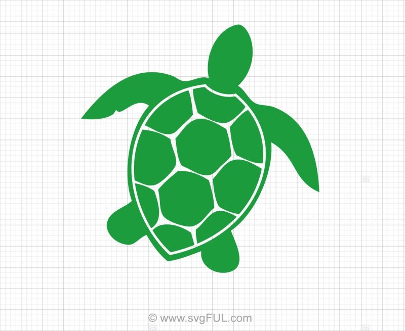 Трафарет черепахи для вырезания