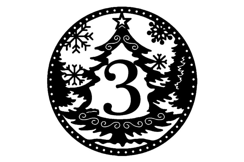 Цифры трафарет для вырезания новогодние