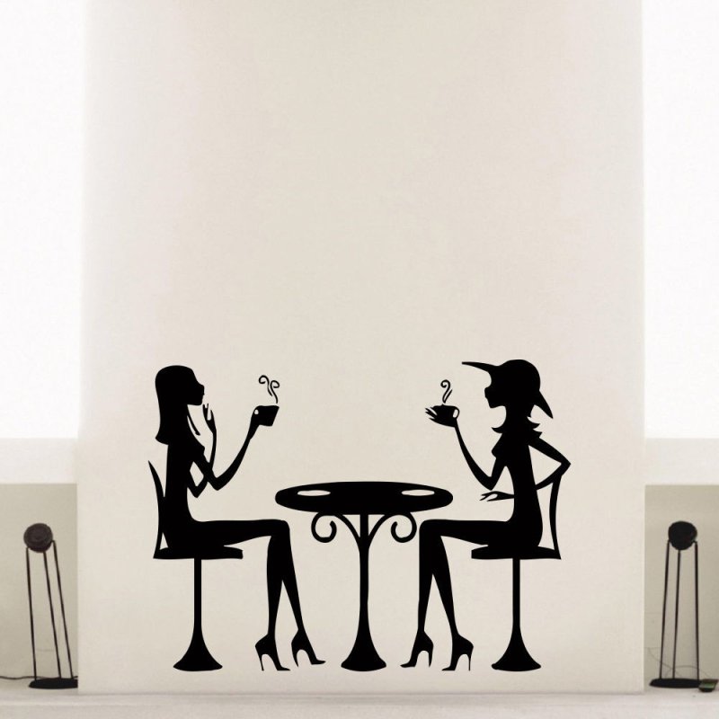 Наклейка интерьерная "кофе"