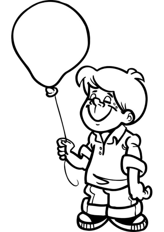 Воздушные шары раскраска