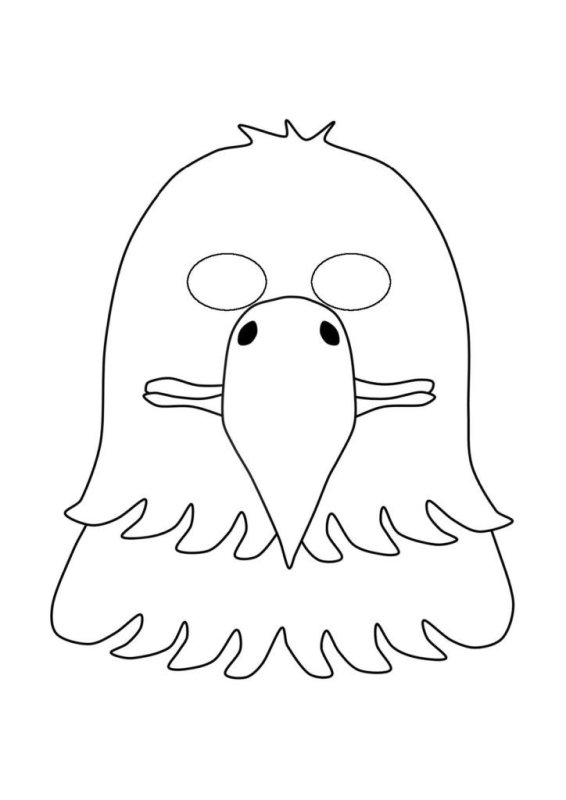 Маска петушка раскраска