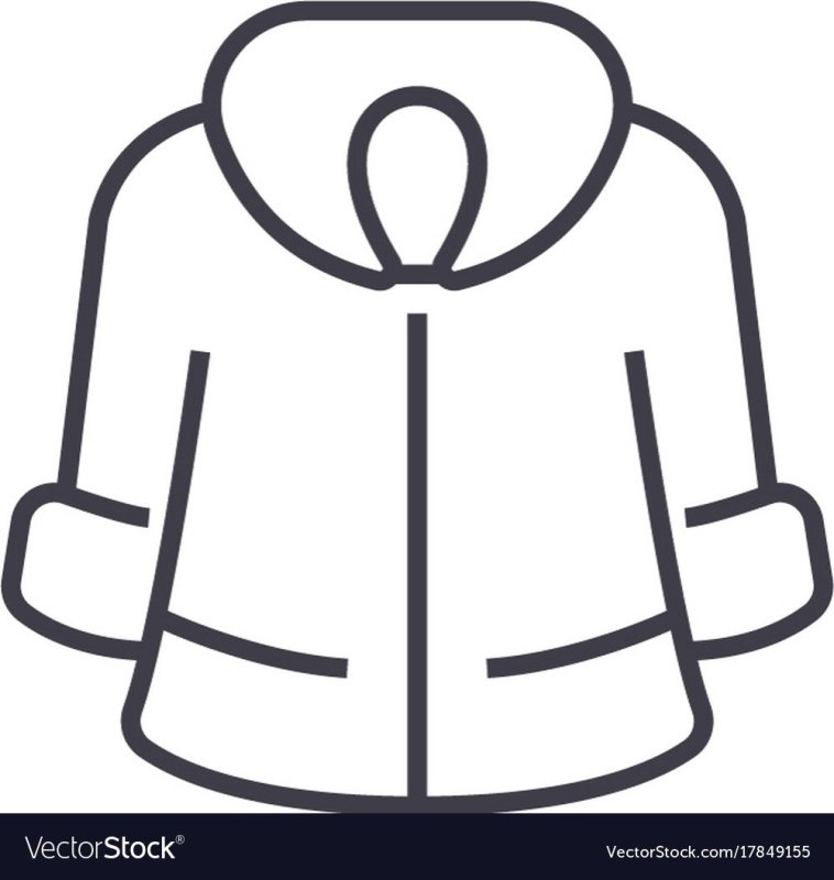 Шубка раскраска для детей