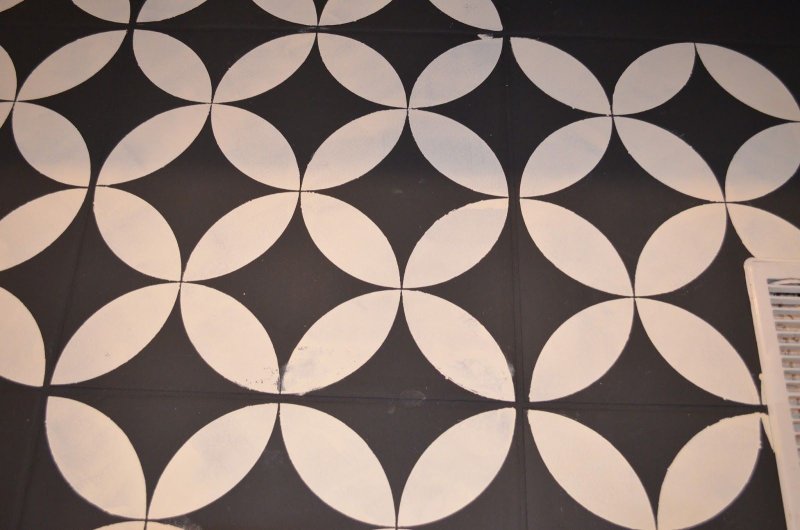 Трафарет для покраски пола