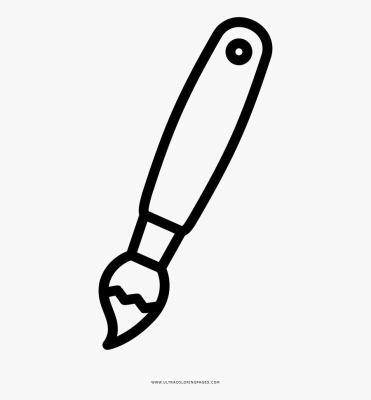 Кисть раскраска для детей