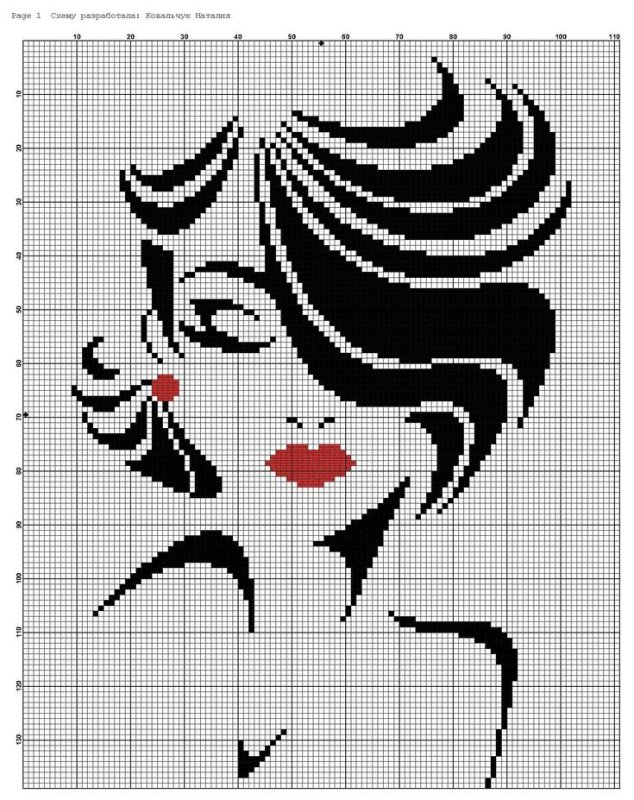 Монохромная вышивка