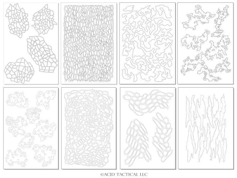 Трафарет камуфляжа для покраски