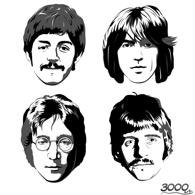 Beatles силуэт