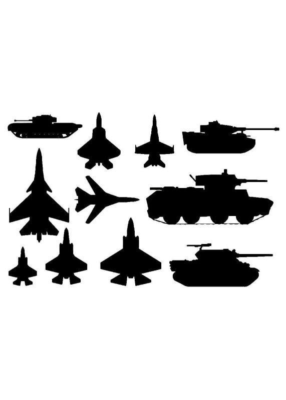 Силуэты военной техники