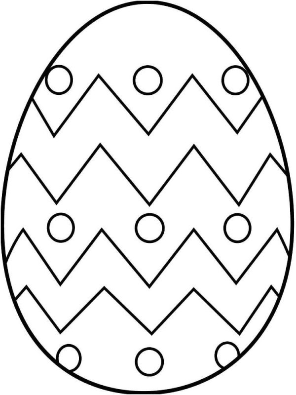 Раскраски яйца на Пасху для детей