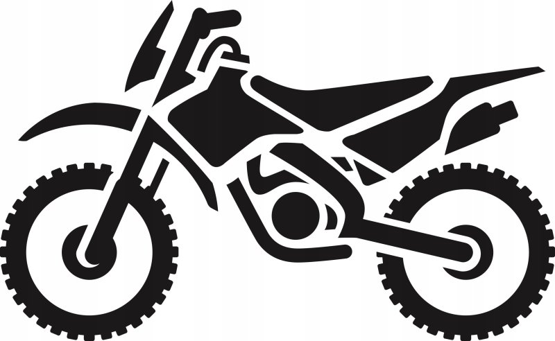 Мотоцикл вектор эндуро кросс