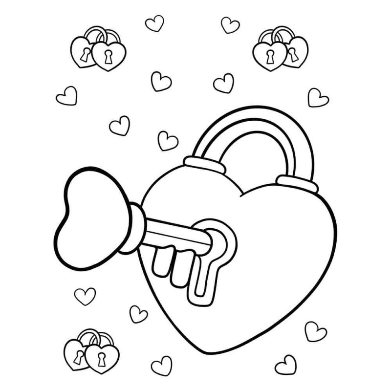 Раскраски сердечки с крыльями