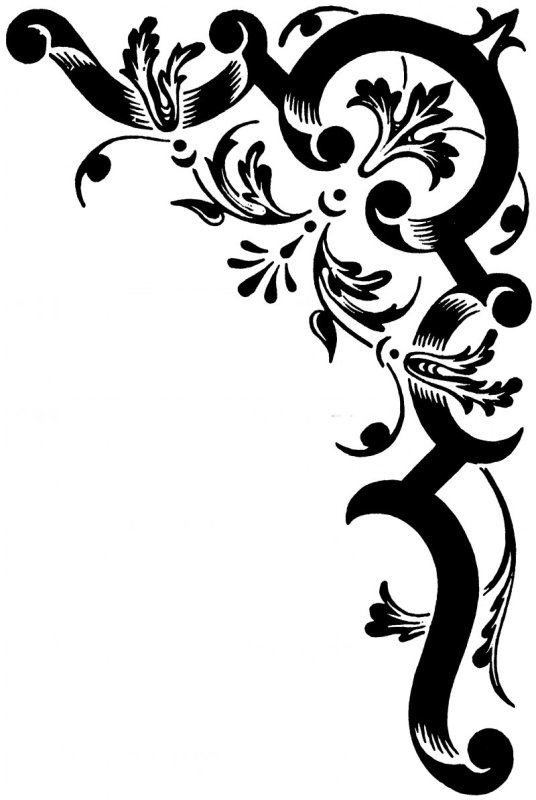 Угловые узоры для выжигания