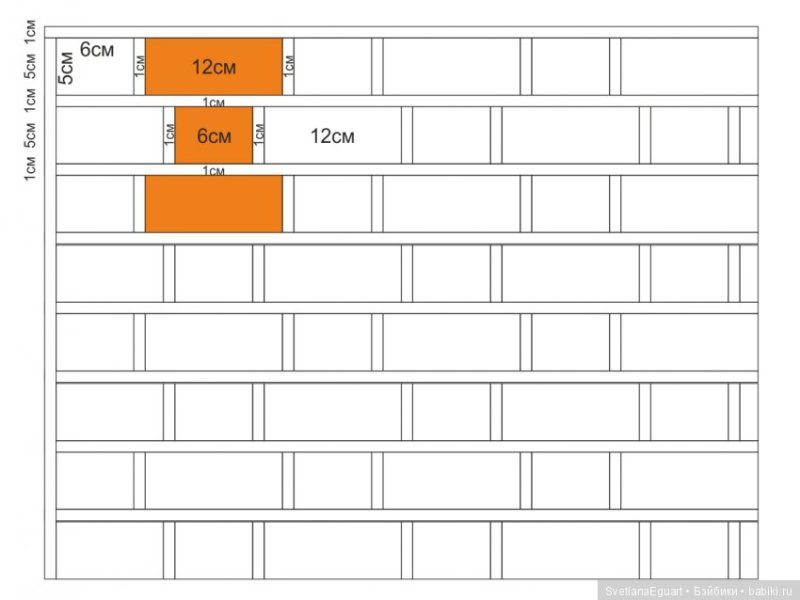 Трафарет для имитации кирпичной кладкb